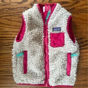 12-18M Patagonia Retro Synchilla Pink fleece Vest